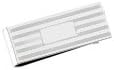 Men'S 925 Sterling Silver Lined Rectangular Money Clip