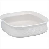 CorningWare Etch 9-Inch Baker, White Linen