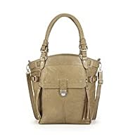Indigo Collection Leather Double Handle Tote Bag