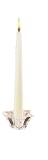 Biedermann & Sons Clear-Glass Taper or Tea-Light Candleholders, Stars, Set of 6