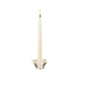 Biedermann and Sons Clear-Glass Taper or Tea-Light Candleholders, Stars, Set of 6 by Biedermann & Sons