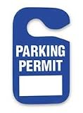 Battalion 2XKE6 Parking Permit, Blue, W 3 In, PK 5