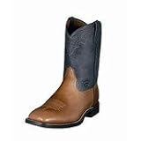 Ariat Mens 10 Blackwater' Western Boot Mid-Brown and Dress Blue by Ariat