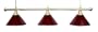 61" Metal Pool Table Light Billiard Lamp Brass - Burgundy
