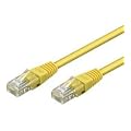 BIGtec 10m CAT.5e Ethernet LAN Patchkabel Gigabit Netzwerkkabel Patch Kabel gelb (RJ45, Cat 5e, Twisted Pair UTP, 1000 Mbit/s) 2 x RJ45 Stecker ideal f�r Switch , DSL Verbindungen , Patchfelder , Patchpanel , Router , Modem , Access Point und andere Ger�te mit RJ45 Anschlu� ,CAT Kabel KAT Kabel CAT5e