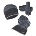 Serious Winter Fleece Hat Scarf & Glove Set Black /Grey

Gelert Serious Microfleece Ski Hat and Scarf Gloves Set Blk Microfibre Fleece Hat, Glove & Scarf Set 
Black 
Scarf 25x150 One Size