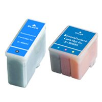 ValuePack Set (2 Count): Includes EXPEDITED SHIPPING AT CHECKOUT With Replacement Epson Ink Cartridges for select Printers / Faxes Compatible with Epson Stylus Color: 400, 500, 600, S020093, S020089 - Includes 1 BLACK and 1 COLOR Remanufactured Ink Cartri