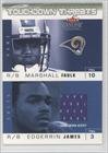 2003 Fleer Genuine Insider Touchdown Threats Jerseys #MFEJ1 - M.Faulk/E.James JSY