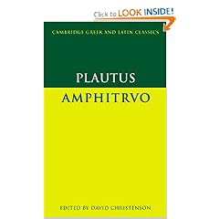Plautus: Amphitruo (Cambridge Greek and Latin Classics)