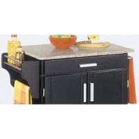 Home Styles Black Cuisine Cart with Granite Top 9001-0043 by Home Styles