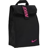 Nike Fold Over Insulated Lunch Tote (Black/Magenta)