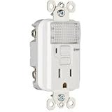 Pass & Seymour #1595NTLTRWCC4 15A White LGT/Receptacle