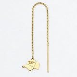 14K Toronto Blue Jays Baseball Cap Threader Earrings
