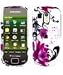 Samsung Caliber R850 SCH-R850 R860 SCH-R860 Elegant Caliber Red Flower on White Cell Phone Snap-on Cover / Shield Protector Case