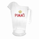 from Pimms Pimms Jug 52oz / 1.5ltrs | Plastic Pimms Jug, Official Pimms Original Cocktail Jug, Plastic Pitcher, Ice Lipped Jug - Perfect for Pimms Cocktails