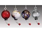 Glass Hummingbird Feeders, Set of 12