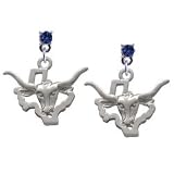 Longhorn - Texas Sapphire Swarovski Post Charm Earrings [Jewelry]