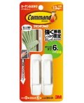 ３Ｍ　コマンドフック　カーテンふさかけ　アイボリー（CM19-CIN)　小袋10個入り