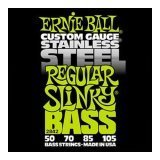Ernie Ball 2842 Stainless Steel Regular Slinky Electric Bass String Set (50 - 105)