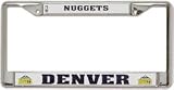 Denver Nuggets Chrome License Plate Frame