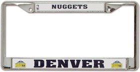 Denver Nuggets Chrome License Plate Frame