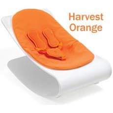 coco plexistyle baby lounger - White Frame - Harvest Orange