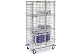 Wire Security Storage Truck 60x24x70 With Dolly Base 1600 Lb. Capacity