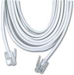 GE TL96581 Phone Line Cord (7 ft, White, 4-conductor)