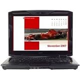 Acer Ferrari 1100-704G25Mn - Turion 64 X2 TL-66 / 2.3 GHz - RAM 4 GB - HDD 250 GB - DVD RW (+R double layer) / DVD-RAM - Radeon X1250 HyperMemory up to 960MB - Gigabit Ethernet - WLAN : Bluetooth 2.0 EDR, 802.11 a/b/g/n (draft) - fingerprint reader - Vista Ultimate 64-bit - 12.1 Widescreen TFT 1280 x 800 ( WXGA ) CrystalBrite - camera