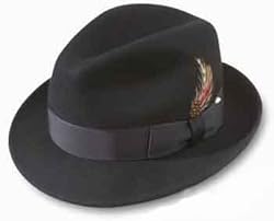 Broner Melodrama Black Fedora Crushable Wool Fedora
