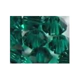 (48) 4mm EMERALD SWAROVSKI® 5301 Crystal Beads