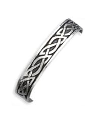 Sterling Silver 12.5mm Cuff Bangle Bracelet