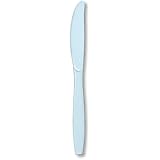 Creative Converting Touch of Color Premium 24 Count Plastic Knives, Pastel Blue
