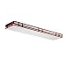 American Fluorescent MCC232R8 Mission Style Wood Frame 2-32 Watt T8, Cherry Finish with White Acrylic Diffuser