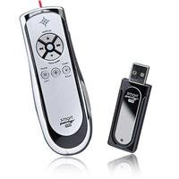 Satechi SP400 Smart-Pointer (Silver) 2.4Ghz RF Wireless Presenter with Mouse Function and Laser Pointer