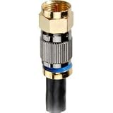 Terk 100' RG-6 Premium Solid Copper Quad-Shield Coaxial Cable QS-100
