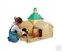 New Maxim Sally Fair Stable Barn wood Horse fits Breyer