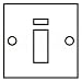 Premier 1G 45 Amp Single Cooker Switch With Neon Polished Chrome (P52PC)