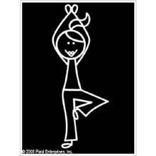 Me & My Peeps Family Auto Decal: Yoga Mom