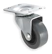 Industrial Grade 1UHK6 Swivel Caster, 3 In, 125 Lb, TPR Tread