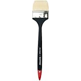 da Vinci Hog Bristle Series 7055 Maestro 2 Artist Paint Brush, Straight Edge Spalter with Red Handle, Size 80