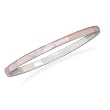 Pink Shell Bangle Bracelet 5mm Wide