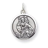 Sterling Silver St. Christopher Medal
