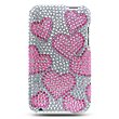 External hard drive:iPod Touch 2 3 Full Diamond Silver with Hot Pink Heart