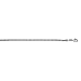 14k White Gold 3.7mm Square Franco Chain Necklace - 30 Inch