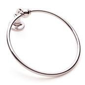 Ginger 4505/ORB Columnar Closed Towel Ring, Oil Rubbed Bronze-Hand Relieved