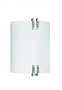 American Fluorescent CEW113PNEC Century Outdoor Sconce, Smooth White Acrylic Diffuser with Sculptured Nickel Details, 13W