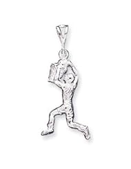 Sterling Silver Basketball Player Charm QC720"