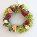 2WAYリース　クリスマスに！お正月に！【プリザーブドフラワー】/