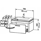 Duravit VANITY UNIT WALL-MOUNTED - 30-3/4 X 19-1/4 6447
